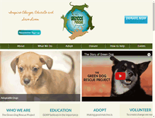 Tablet Screenshot of greendogproject.org